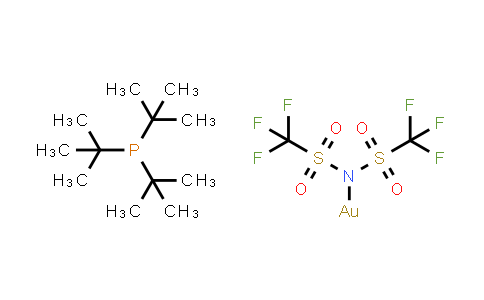 CAS No. 1121960-93-7, Tri-t-butylphosphine[bis(trifluoromethyl)sulfonylimido]gold(I)