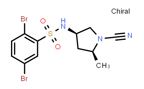1123307-53-8 | Benzenesulfonamide, 2,5-dibromo-N-[(3R,5S)-1-cyano-5-methyl-3-pyrrolidinyl]-