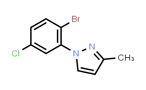 1125828-26-3 | 1H-Pyrazole, 1-(2-bromo-5-chlorophenyl)-3-methyl-