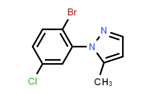 1125828-28-5 | 1-(2-Bromo-5-chlorophenyl)-5-methyl-1H-pyrazole