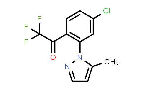 1125828-32-1 | 1-(4-Chloro-2-(5-methyl-1H-pyrazol-1-yl)phenyl)-2,2,2-trifluoroethan-1-one