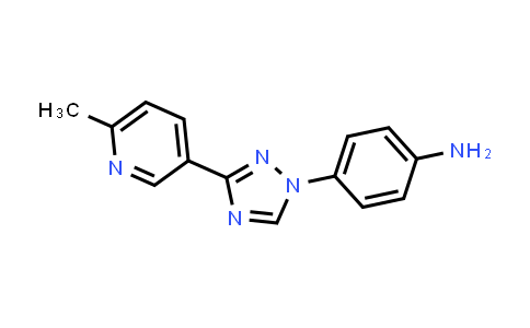 CAS No. 1129541-11-2, 4-[3-(6-Methylpyridin-3-yl)-1h-1,2,4-triazol-1-yl]aniline