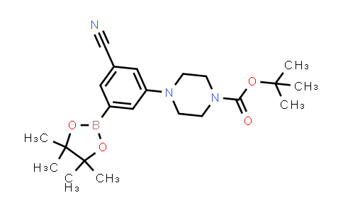 1129541-91-8 | tert-Butyl 4-(3-cyano-5-(4,4,5,5-tetramethyl-1,3,2-dioxaborolan-2-yl)phenyl)piperazine-1-carboxylate