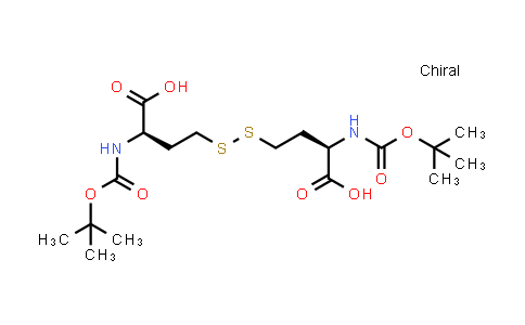 CAS No. 113132-85-7, (2R,2'R)-4,4'-disulfanediylbis(2-((tert-butoxycarbonyl)amino)butanoic acid)