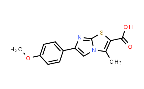 CAS No. 1131580-22-7, 6-(4-Methoxyphenyl)-3-methylimidazo[2,1-b][1,3]thiazole-2-carboxylic acid