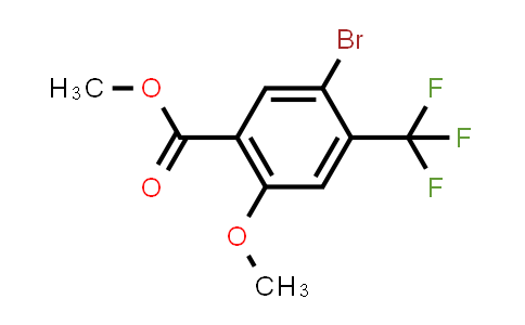 CAS No. 1131587-97-7, Methyl 5-bromo-2-methoxy-4-(trifluoromethyl)benzoate