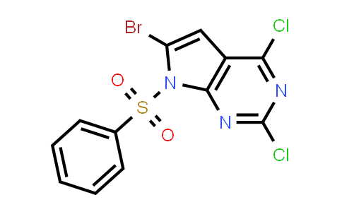 1131992-26-1 | 7-(Benzenesulfonyl)-6-bromo-2,4-dichloro-7H-pyrrolo[2,3-d]pyrimidine