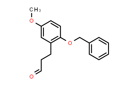 1132981-64-6 | Benzenepropanal, 5-methoxy-2-(phenylmethoxy)-