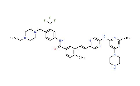 1135270-45-9 | (E)-N-(4-((4-Ethylpiperazin-1-yl)methyl)-3-(trifluoromethyl)phenyl)-4-methyl-3-(2-(5-((2-methyl-6-(piperazin-1-yl)pyrimidin-4-yl)amino)pyrazin-2-yl)vinyl)benzamide