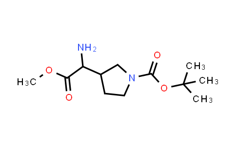 1135916-70-9 | tert-Butyl 3-(1-amino-2-methoxy-2-oxoethyl)pyrrolidine-1-carboxylate