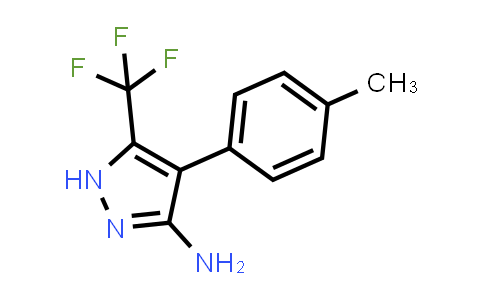 CAS No. 1136835-67-0, 4-(p-Tolyl)-5-(trifluoromethyl)-1H-pyrazol-3-amine