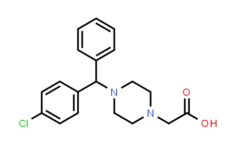 CAS No. 113740-61-7, 4-[(4-Chlorophenyl)phenylmethyl]-1-piperazineacetic acid
