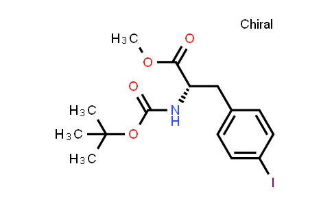 CAS No. 113850-76-3, (S)-Methyl 2-((tert-butoxycarbonyl)amino)-3-(4-iodophenyl)propanoate
