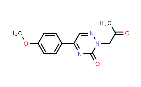 CAS No. 113912-98-4, 5-(4-Methoxyphenyl)-2-(2-oxopropyl)-1,2,4-triazin-3(2H)-one