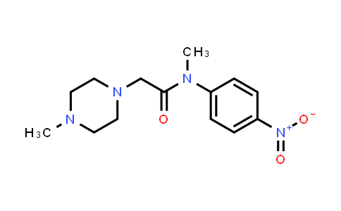 CAS No. 1139453-98-7, N-methyl-2-(4-methylpiperazin-1-yl)-N-(4-nitrophenyl)acetamide