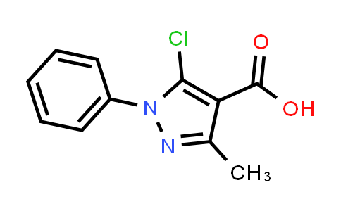 CAS No. 1140-38-1, 5-Chloro-3-methyl-1-phenyl-1H-pyrazole-4-carboxylic acid