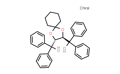 CAS No. 114026-76-5, (2R,3R)-1,4-Dioxaspiro[4.5]decane-2,3-diylbis(diphenylmethanol)