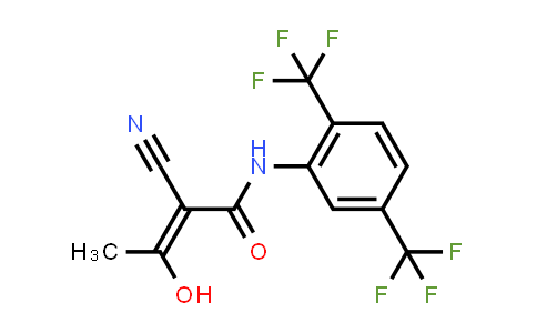 CAS No. 1140412-34-5, 2-Butenamide, N-[2,5-bis(trifluoromethyl)phenyl]-2-cyano-3-hydroxy-, (2Z)-