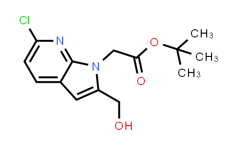 CAS No. 1140512-64-6, 1H-Pyrrolo[2,3-b]pyridine-1-acetic acid, 6-chloro-2-(hydroxymethyl)-, 1,1-dimethylethyl ester