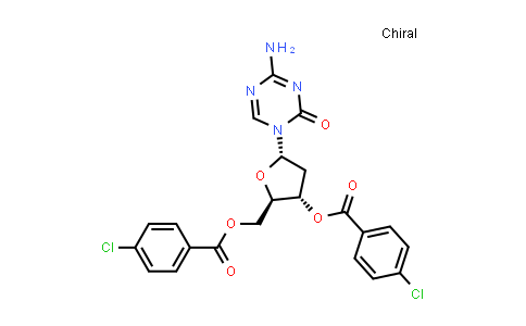 MC507667 | 1140891-02-6 | 1,3,5-Triazin-2(1H)-one, 4-amino-1-[3,5-bis-O-(4-chlorobenzoyl)-2-deoxy-α-D-erythro-pentofuranosyl]-