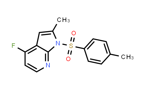 CAS No. 1142189-29-4, 1H-Pyrrolo[2,3-b]pyridine, 4-fluoro-2-methyl-1-[(4-methylphenyl)sulfonyl]-