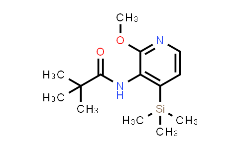 CAS No. 1142192-43-5, N-(2-Methoxy-4-(trimethylsilyl)pyridin-3-yl)pivalamide