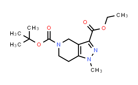 CAS No. 1142210-81-8, 5-(tert-Butyl) 3-ethyl 1-methyl-1,4,6,7-tetrahydro-5H-pyrazolo[4,3-c]pyridine-3,5-dicarboxylate