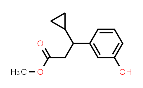 CAS No. 1142224-62-1, Methyl 3-cyclopropyl-3-(3-hydroxyphenyl)propanoate