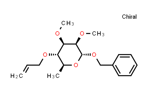 CAS No. 114284-04-7, (2S,3S,4R,5R,6R)-3-(Allyloxy)-6-(benzyloxy)-4,5-dimethoxy-2-methyltetrahydro-2H-pyran