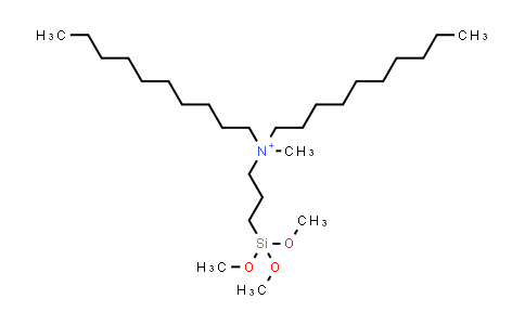 CAS No. 114431-91-3, N-Decyl-N-methyl-N-[3-(trimethoxysilyl)propyl]-1-decanaminium