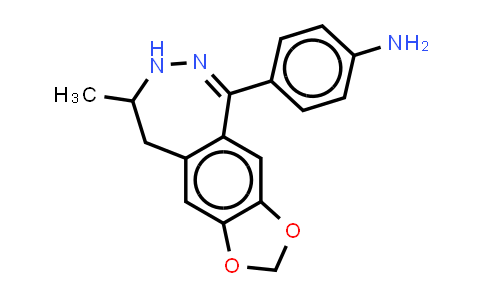 CAS No. 114460-08-1, 7H-1,3-Dioxolo[4,5-h][2,3]benzodiazepine, benzenamine deriv.