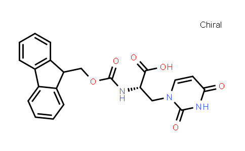 CAS No. 1145678-69-8, 1(2H)-Pyrimidinepropanoic acid, α-[[(9H-fluoren-9-ylmethoxy)carbonyl]amino]-3,4-dihydro-2,4-dioxo-, (αS)-