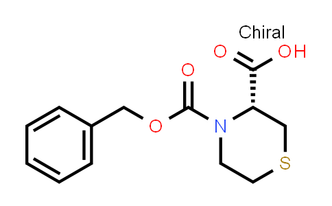CAS No. 114580-19-7, (R)-4-(benzyloxycarbonyl)thiomorpholine-3-carboxylic acid