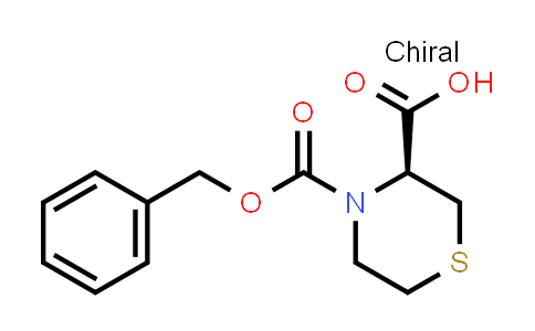 CAS No. 114580-22-2, (S)-4-(benzyloxycarbonyl)thiomorpholine-3-carboxylic acid