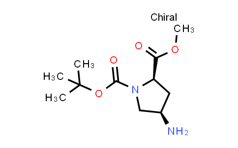 CAS No. 1146160-08-8, Methyl (2R,4R)-1-Boc-4-aminopyrrolidine-2-carboxylate