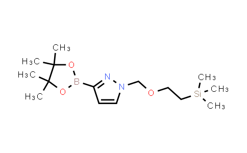 CAS No. 1146162-54-0, 3-(4,4,5,5-Tetramethyl-1,3,2-dioxaborolan-2-yl)-1-((2-(trimethylsilyl)ethoxy)methyl)-1H-pyrazole