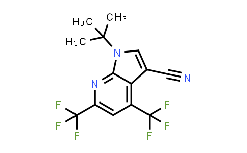 CAS No. 1146221-73-9, 1H-Pyrrolo[2,3-b]pyridine-3-carbonitrile, 1-(1,1-dimethylethyl)-4,6-bis(trifluoromethyl)-
