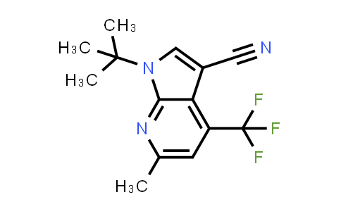 CAS No. 1146221-74-0, 1H-Pyrrolo[2,3-b]pyridine-3-carbonitrile, 1-(1,1-dimethylethyl)-6-methyl-4-(trifluoromethyl)-