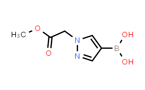 CAS No. 1146614-50-7, (1-(2-Methoxy-2-oxoethyl)-1H-pyrazol-4-yl)boronic acid