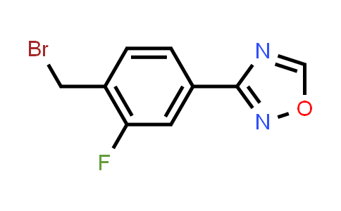 CAS No. 1146699-64-0, 3-(4-(Bromomethyl)-3-fluorophenyl)-1,2,4-oxadiazole