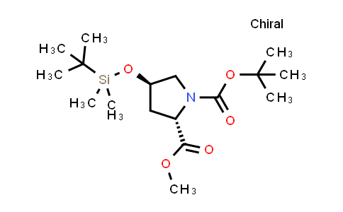 CAS No. 114676-91-4, 1-(tert-Butyl) 2-methyl (2S,4R)-4-((tert-butyldimethylsilyl)oxy)pyrrolidine-1,2-dicarboxylate