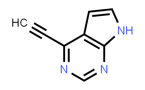 CAS No. 1147014-44-5, 4-Ethynyl-7H-pyrrolo[2,3-d]pyrimidine
