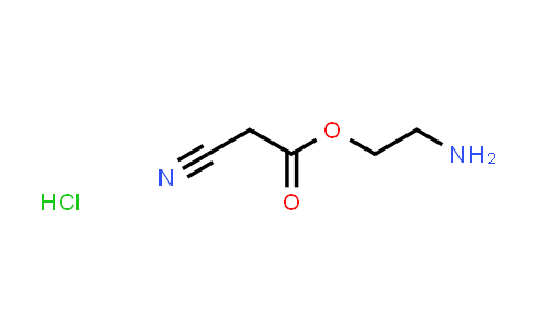 CAS No. 1147125-61-8, 2-Aminoethyl 2-cyanoacetate hydrochloride