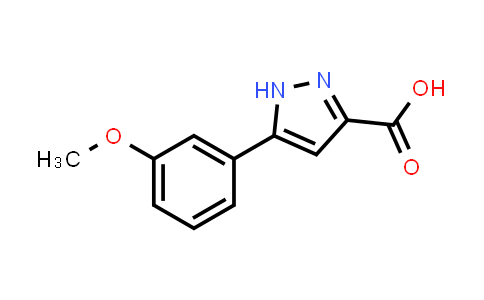 CAS No. 1147417-27-3, 5-(3-Methoxyphenyl)-1H-pyrazole-3-carboxylic acid