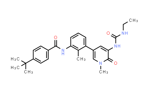 CAS No. 1147529-76-7, Benzamide, 4-(1,1-dimethylethyl)-N-[3-[5-[[(ethylamino)carbonyl]amino]-1,6-dihydro-1-methyl-6-oxo-3-pyridinyl]-2-methylphenyl]-