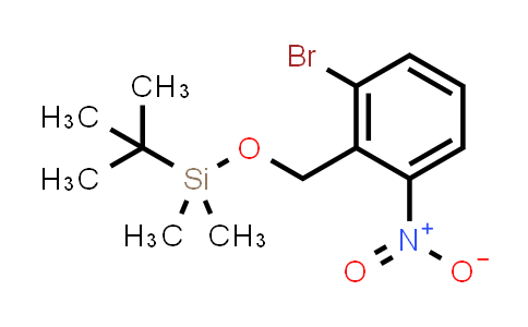 CAS No. 1147531-02-9, ((2-Bromo-6-nitrobenzyl)oxy)(tert-butyl)dimethylsilane