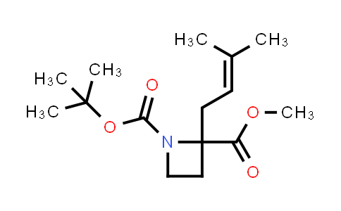 CAS No. 1148044-26-1, 1-tert-butyl 2-methyl 2-(3-methylbut-2-enyl)azetidine-1,2-dicarboxylate