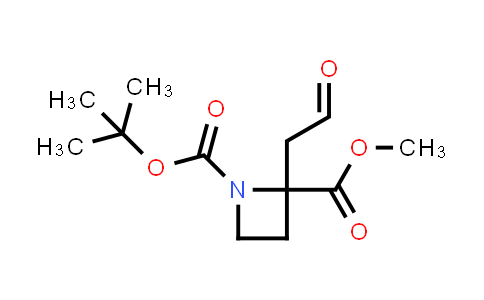 CAS No. 1148044-27-2, 1-tert-butyl 2-methyl 2-(2-oxoethyl)azetidine-1,2-dicarboxylate
