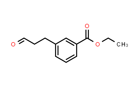 CAS No. 114837-81-9, Benzoic acid, 3-(3-oxopropyl)-, ethyl ester