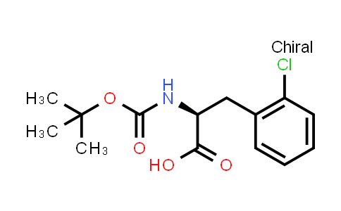 CAS No. 114873-02-8, (S)-2-((tert-Butoxycarbonyl)amino)-3-(2-chlorophenyl)propanoic acid